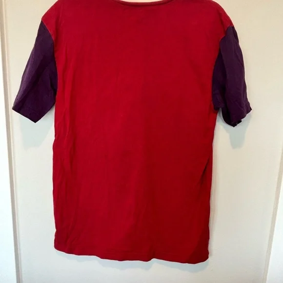 Chinatown Market Men's Red and Purple Short Sleeve Tee - Picture 2 of 4
